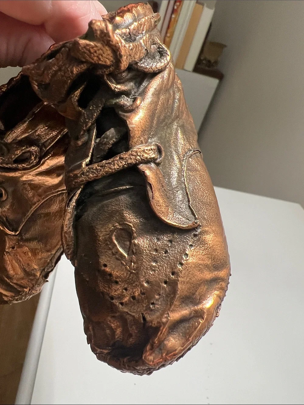 Vintage - Metallic Bronze Baby Walker Shoes - Heirloom